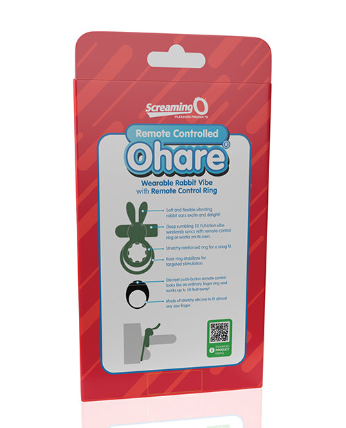 Screaming O Ohare Remote Controlled Vibrating Ring - XL