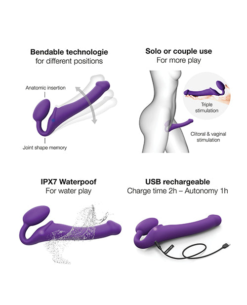 Strap-On-Me Vibrating Bendable Strapless Strap-On