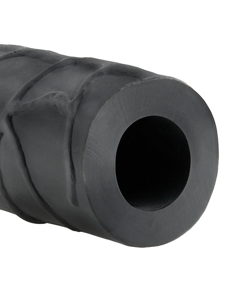 Close-up of the base of the Fantasy X-tensions Mega Extension that has a hollow interior where the biological shaft slides inside. | Kinkly Shop