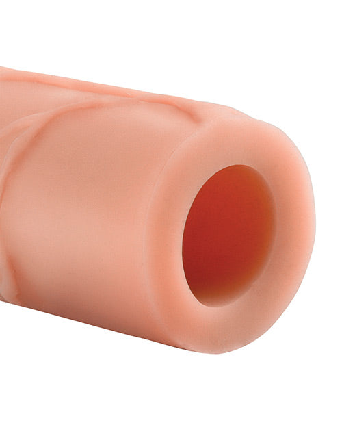 Close-up of the base, hollow hole of the Fantasy X-tensions Perfect Extension where the biological shaft can slide in. | Kinkly Shop