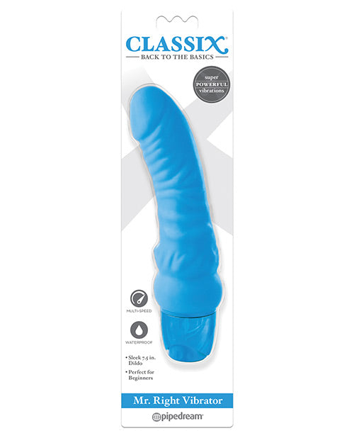 Packaging of the Mr. Right Vibrator | Kinkly Shop