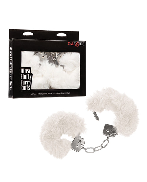 Ultra Fluffy Cuffs in White | Kinkly Shop