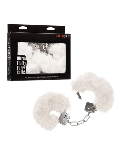 Ultra Fluffy Cuffs in White | Kinkly Shop