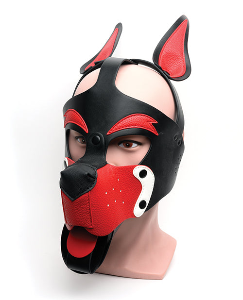 Black White Red 665 Playful Pup Hood | Kinkly Shop