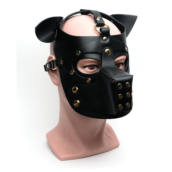 665 Bondage Pup Hood in Black/Black | Kinkly Shop