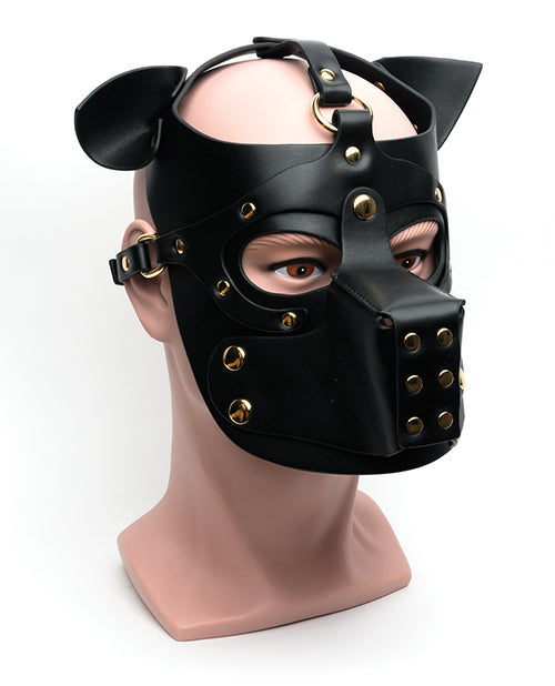 665 Bondage Pup Hood in Black/Black | Kinkly Shop