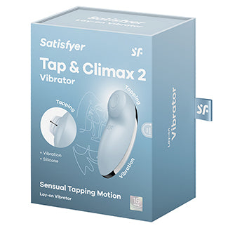 Packaging for the Satisfyer Tap and Climax 2 | Kinkly Shop