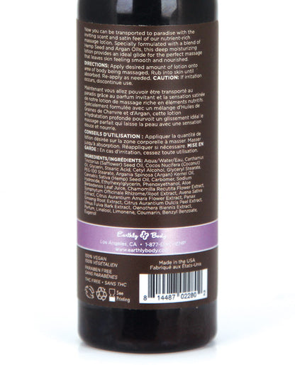 Earthly Body Hemp Seed Massage Lotion