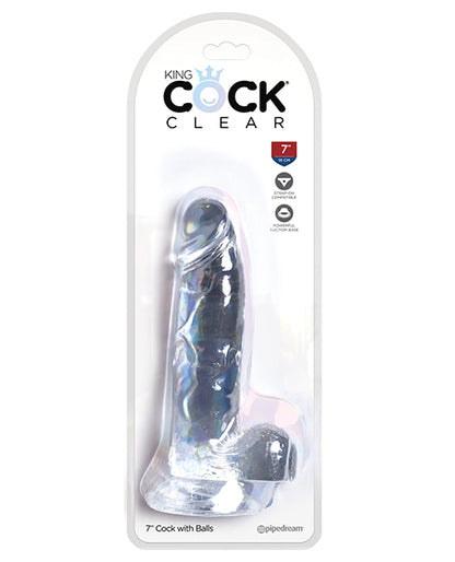 King Cock Clear Cock W/balls