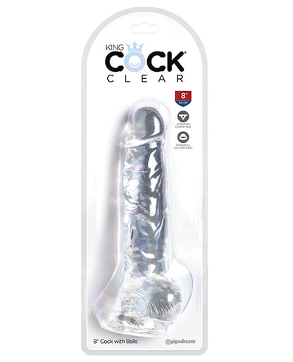 King Cock Clear Cock W/balls
