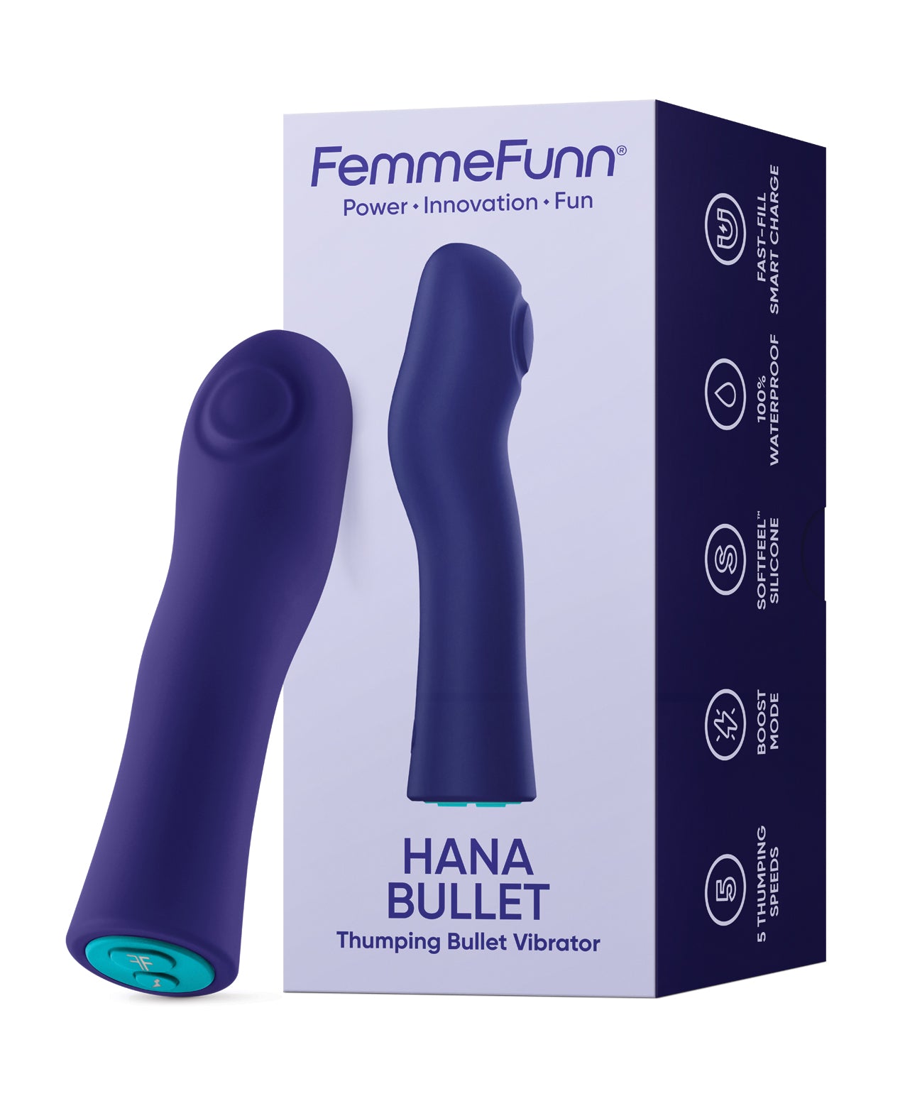 Hana Bullet Vibrator  Thumping, Soft & Waterproof Pleasure  Kinkly Shop