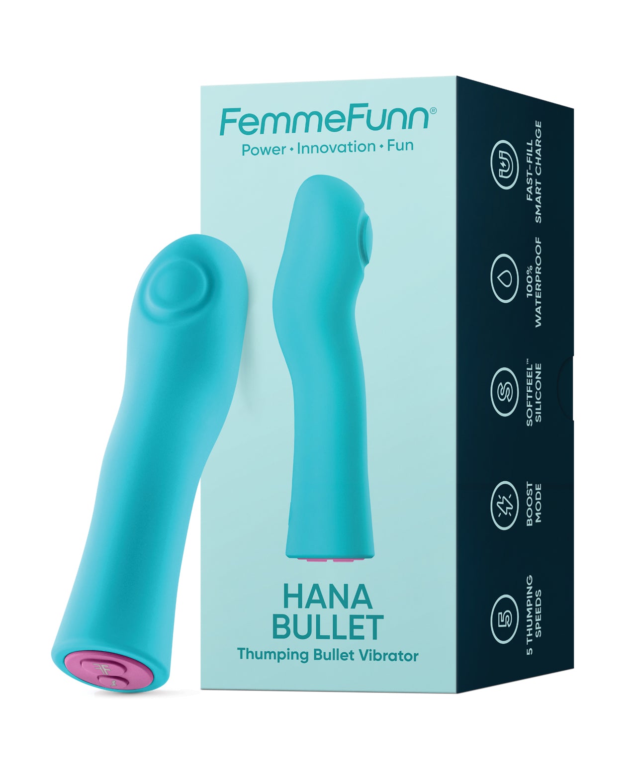 Hana Bullet Vibrator  Thumping, Soft & Waterproof Pleasure  Kinkly Shop