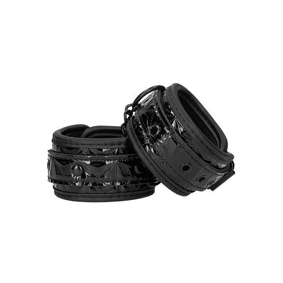 Ouch! luxury hand cuffs burgundy