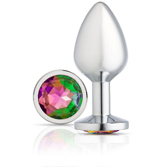 Cloud 9 gems silver chromed anal plug