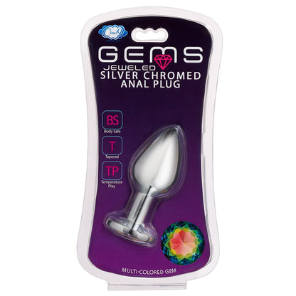 Cloud 9 gems silver chromed anal plug