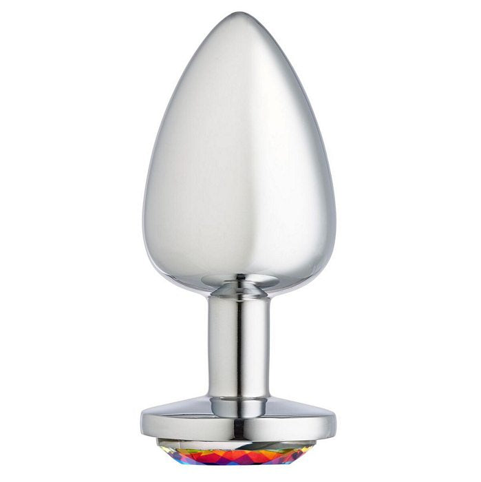 Cloud 9 gems silver chromed anal plug