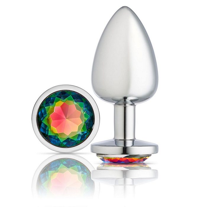 Cloud 9 gems silver chromed anal plug