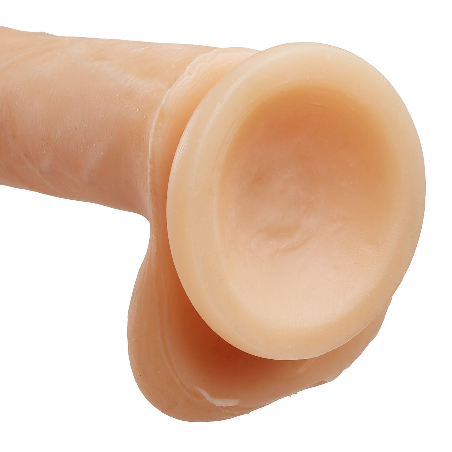 Cloud 9 dual density dildo 6in w/ balls tan/ mocha