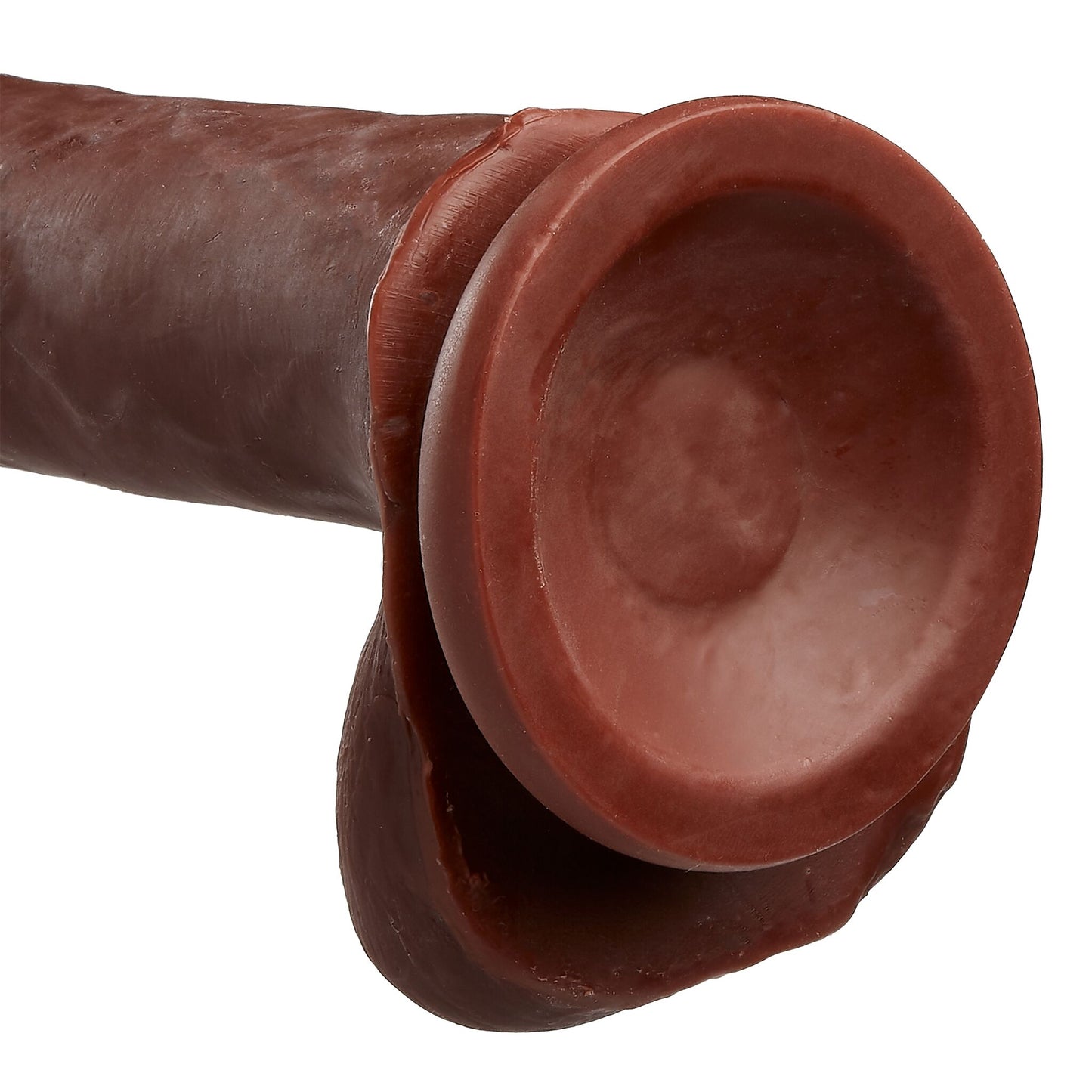 Cloud 9 dual density dildo 6in w/ balls tan/ mocha