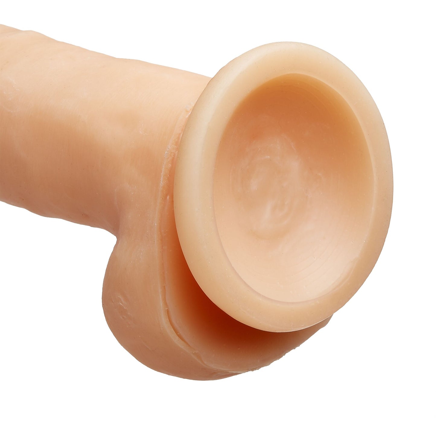 Cloud 9 dual density dildo 6in w/ balls tan/ mocha