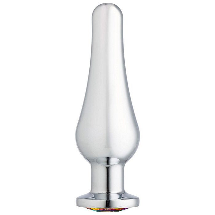 Cloud 9 gems silver chromed tall anal plug