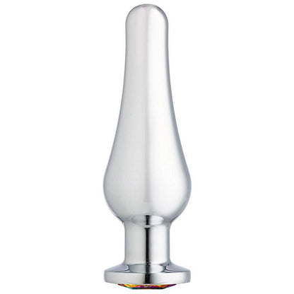 Cloud 9 gems silver chromed tall anal plug