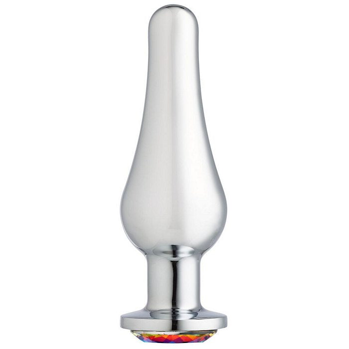 Cloud 9 gems silver chromed tall anal plug