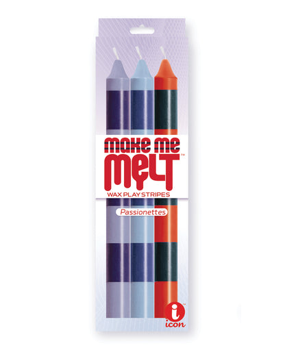 The 9's Make Me Melt Sensual Warm-Drip Candles-  Pack of 3