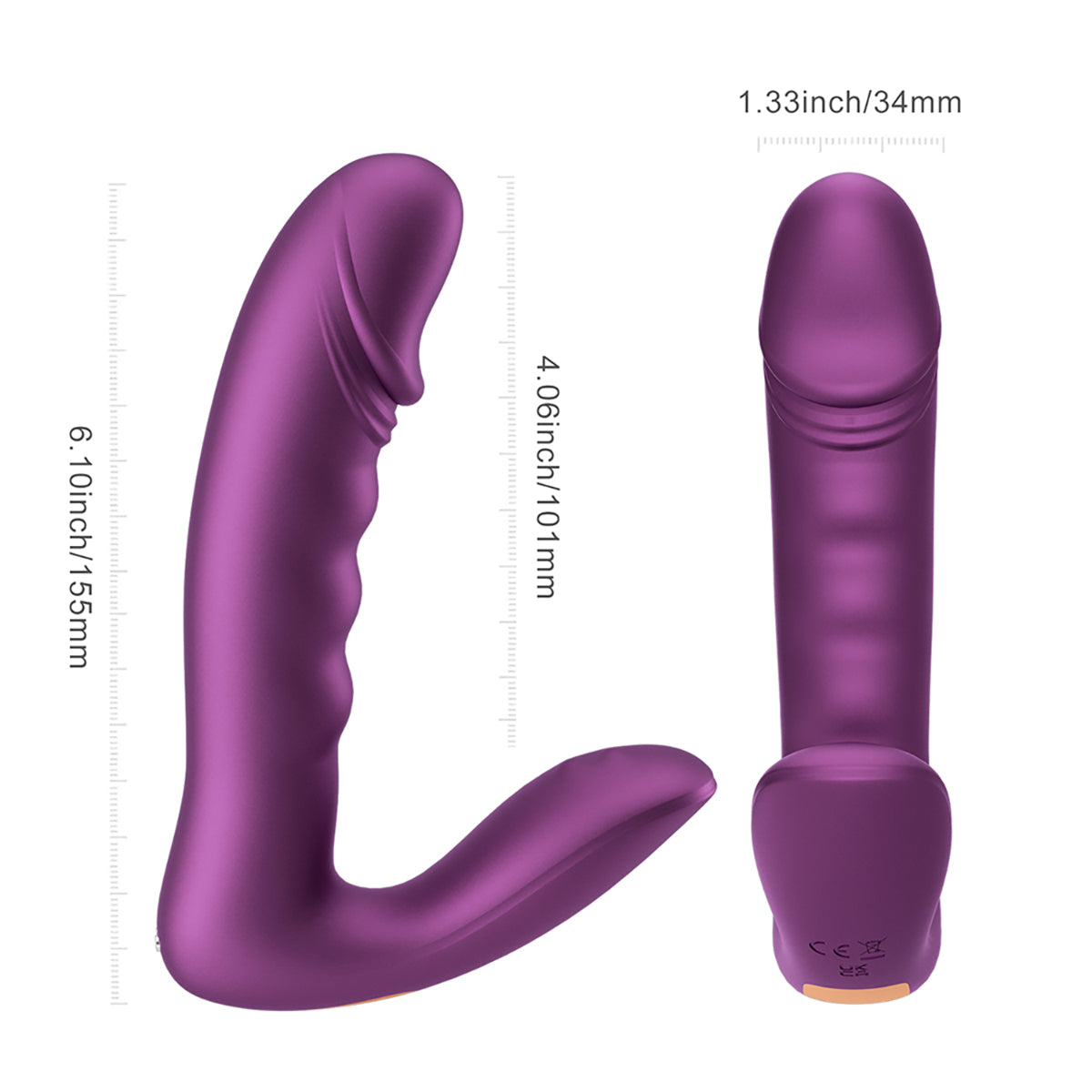 RORA 2 Pressure Sensing App-Controlled Rotating G-Spot Vibrator & Clitoral Stimulator