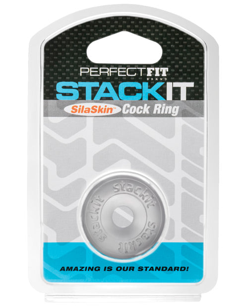 Perfect Fit Stackit Cock Ring - Black