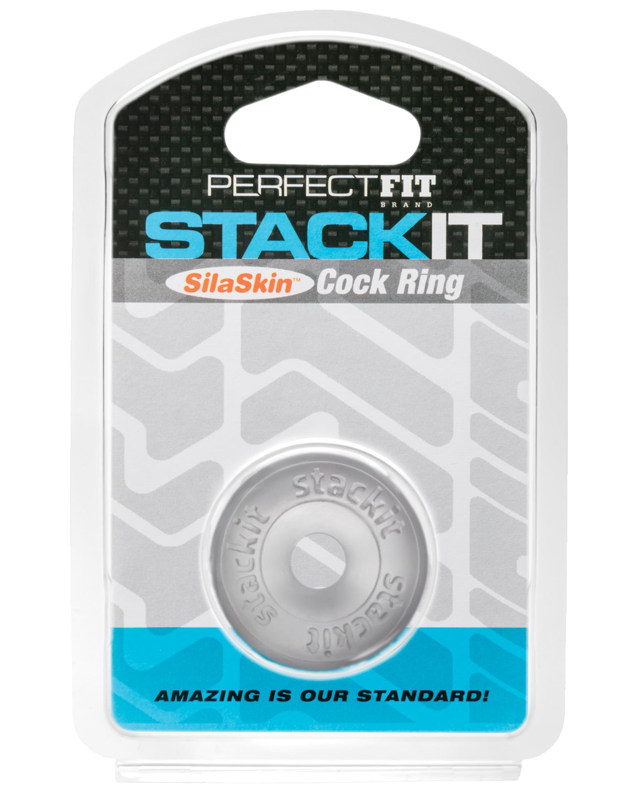 Perfect Fit Stackit Cock Ring - Black