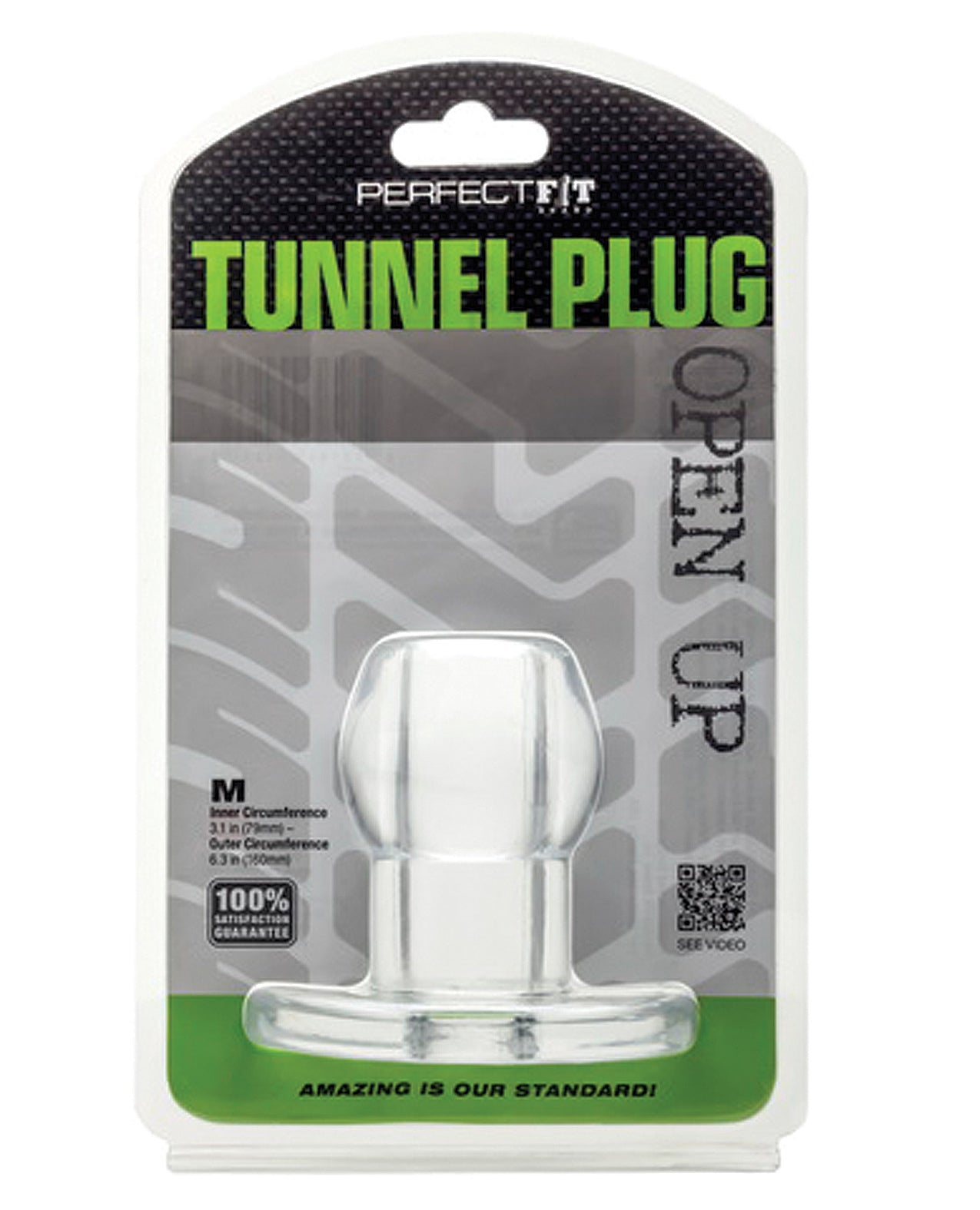Perfect Fit Tunnel Plug XLarge - Clear
