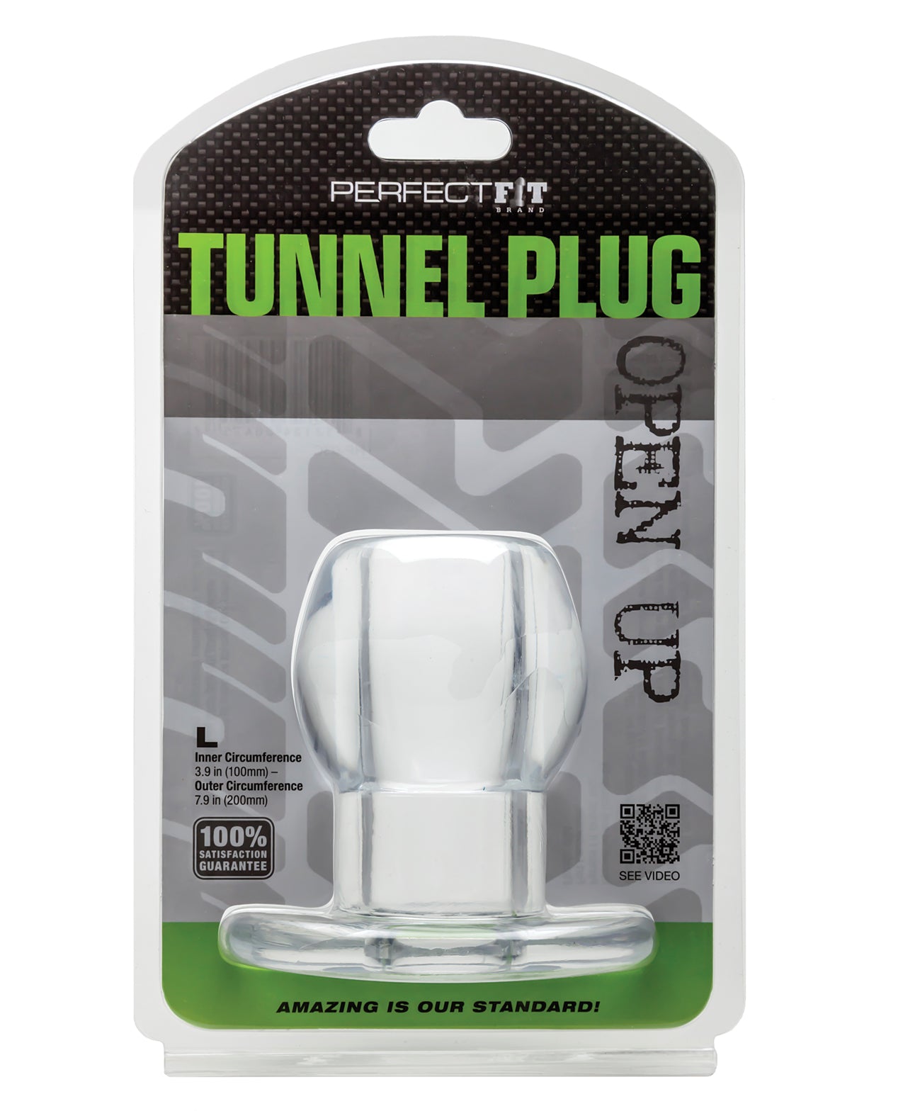 Perfect Fit Tunnel Plug XLarge - Clear