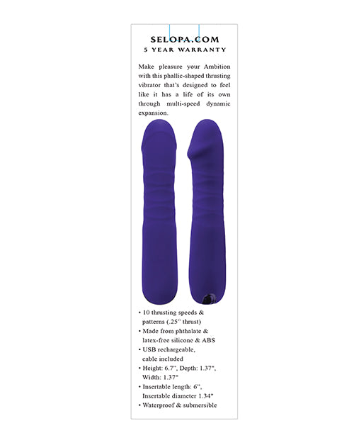 Ambition Thrusting Vibrator 10 Speeds Kinkly Shop Ambition Thrusting Vibrator 10 Speeds Kinkly Shop