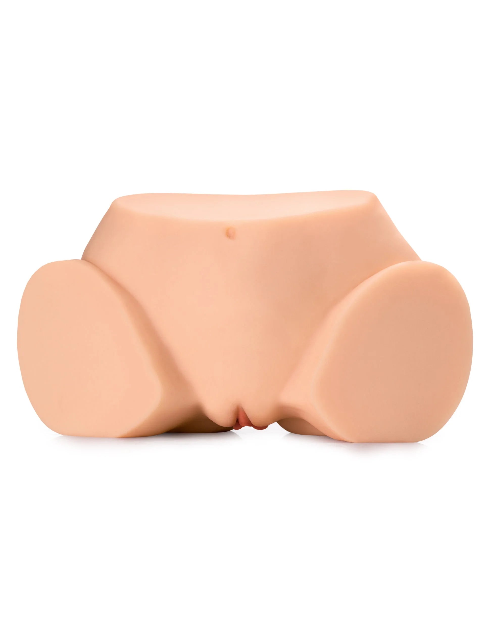 The 360 Banger sits upright as if it's sitting on its butt. The vulva looks small and dainty with a clear, visible vulva. | Kinkly Shop