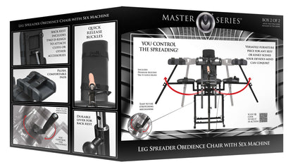 Packaging for the Leg Spreader Obedience Chair with Sex Machine | Kinkly Shop