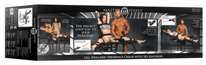 Packaging for the Leg Spreader Obedience Chair with Sex Machine | Kinkly Shop