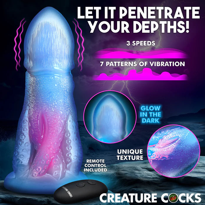 Creature Cocks Cocktopus Vibrating Glow-in-the-Dark
