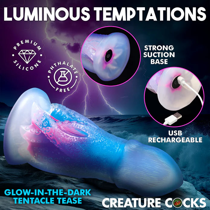Creature Cocks Cocktopus Vibrating Glow-in-the-Dark