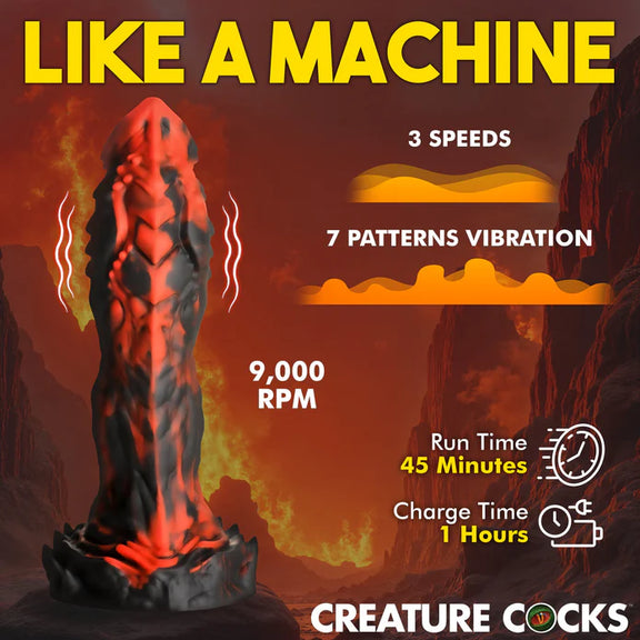Creature Cocks Vibrating Inferno Cock
