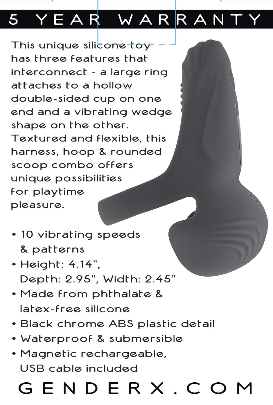 Backside of the packaging for the Evolved Undercarriage | Kinkly Shop