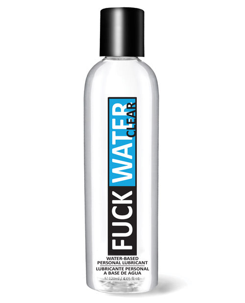 The 4 oz Fuckwater Clear H2O lube bottle | Kinkly Shop