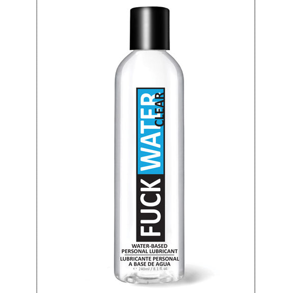 The 8 oz bottle of Fuckwater Clear H2O | Kinkly Shop
