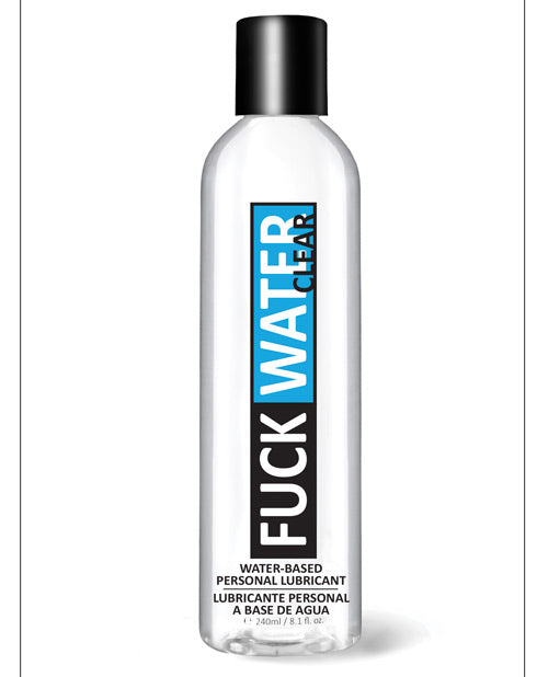 The 8 oz bottle of Fuckwater Clear H2O | Kinkly Shop