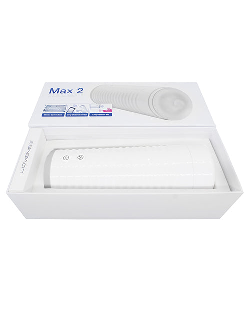 The Lovense Max 2 inside of its packaging. | Kinkly Shop
