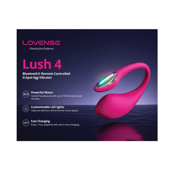 Lovense Lush 4 Powerful Bluetooth G-Spot Vibrator with App Kinkly Shop Lovense Lush 4 Powerful Bluetooth G-Spot Vibrator with App Kinkly Shop