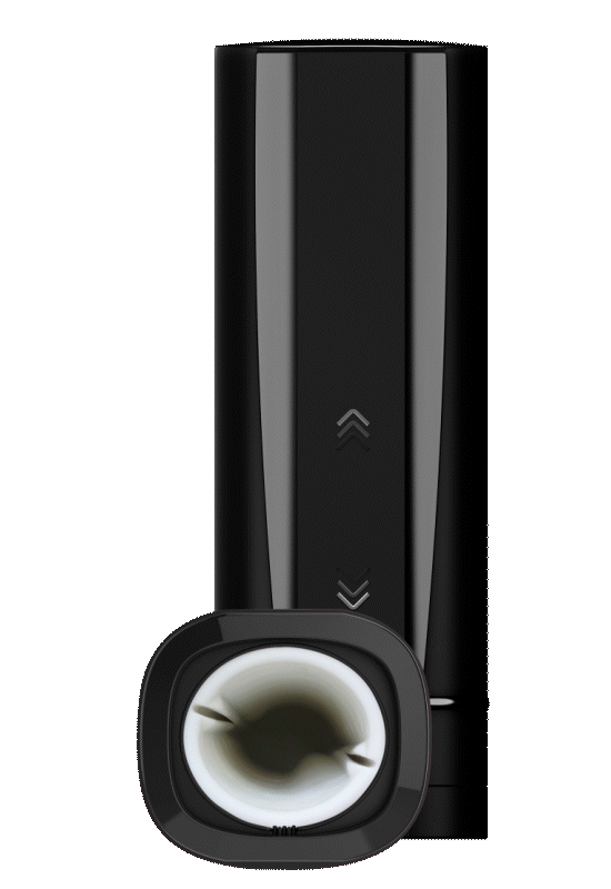 GIF shows the inner channel of the KIIROO Onyx+. It looks like it squeezes and releases very snugly for pleasure. | Kinkly Shop