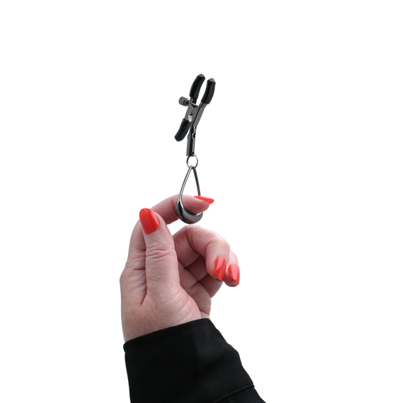 Sportsheets Velvet Noir Tuggable Nipple Clamps