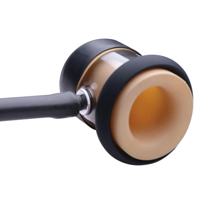 Close-up of the smaller stroker sleeve attached to the tubing. | Kinkly Shop