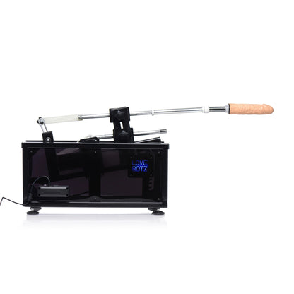The Athena's Ultimate Sex Machine shown with only one thrusting arm attached. | Kinkly Shop